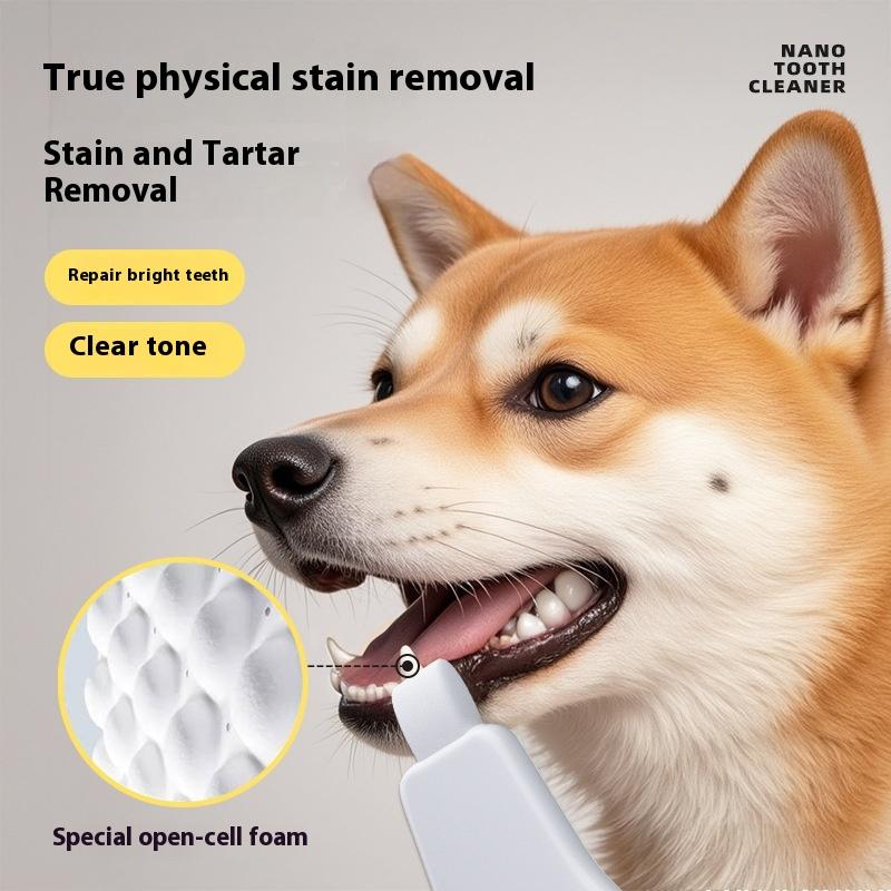 Teeth Whitening Mouthwash - 3/6 ชิ้น ผ้าเช็ดฟันนาโนสำหรับสัตว์เลี้ยง ทำความสะอาดคราบหินปูนในสุนัข ขจัดกลิ่นปาก ทำความสะอาดฟัน