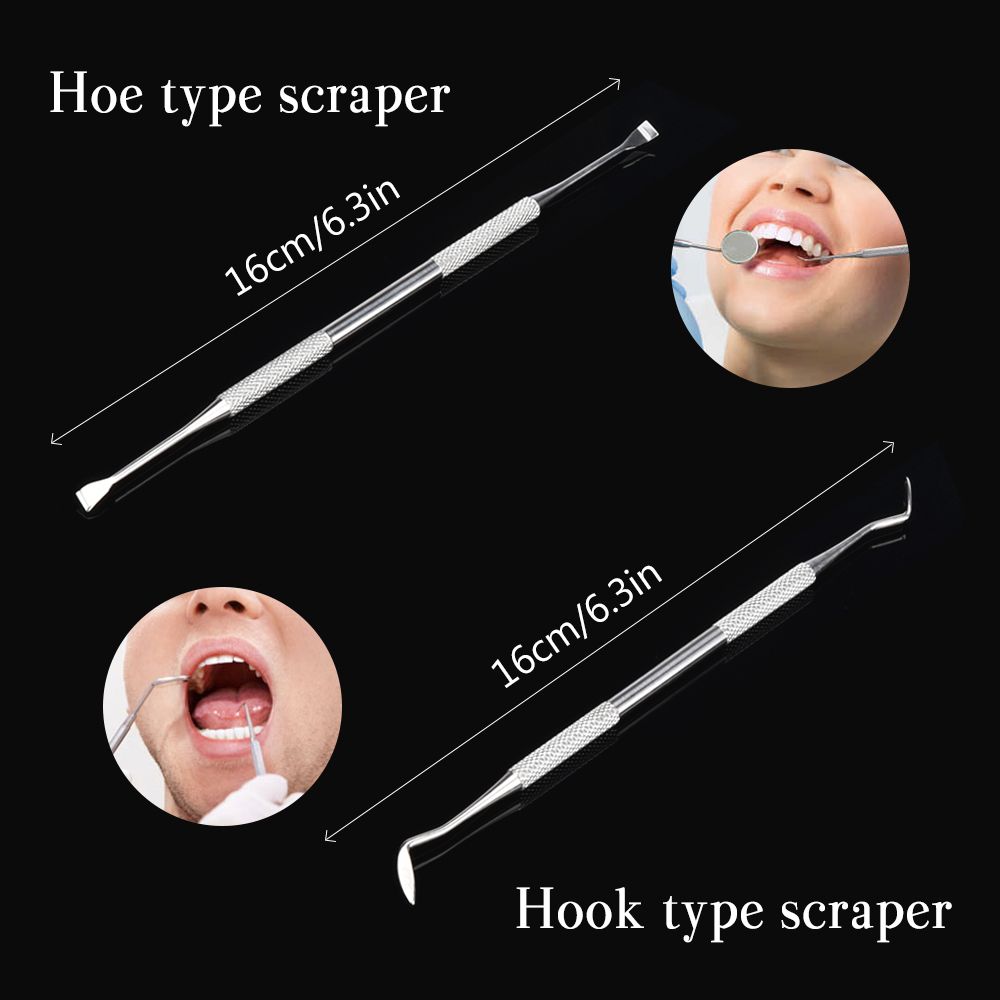 4 ชิ้นชุด Tartar Scraper Scale - Teeth Whitening Mouthwash บทวิจารณ์และราคา